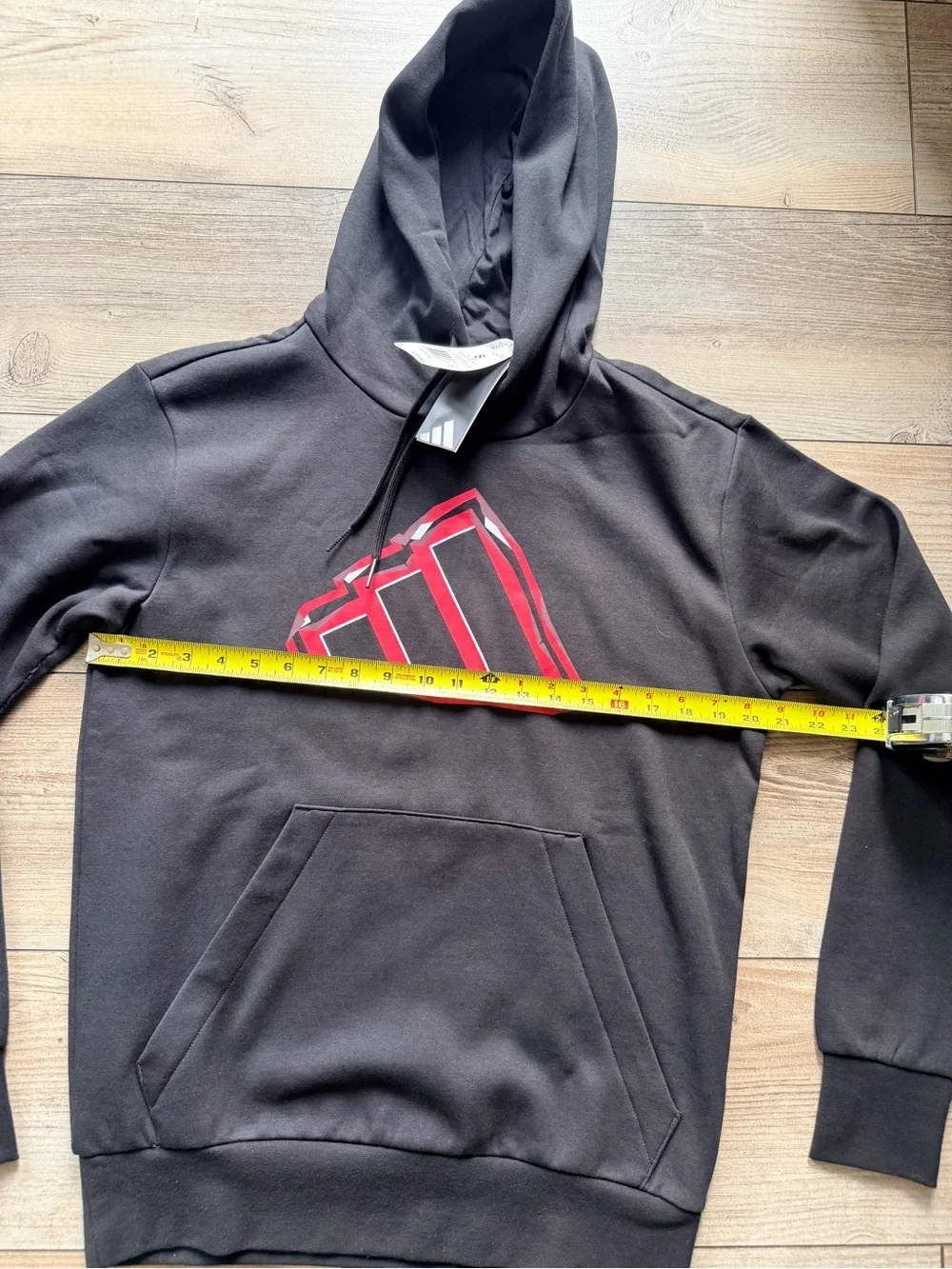 Adidas Men's Size Small Evo Pullover Hoodie. Black/Red. New with Tags